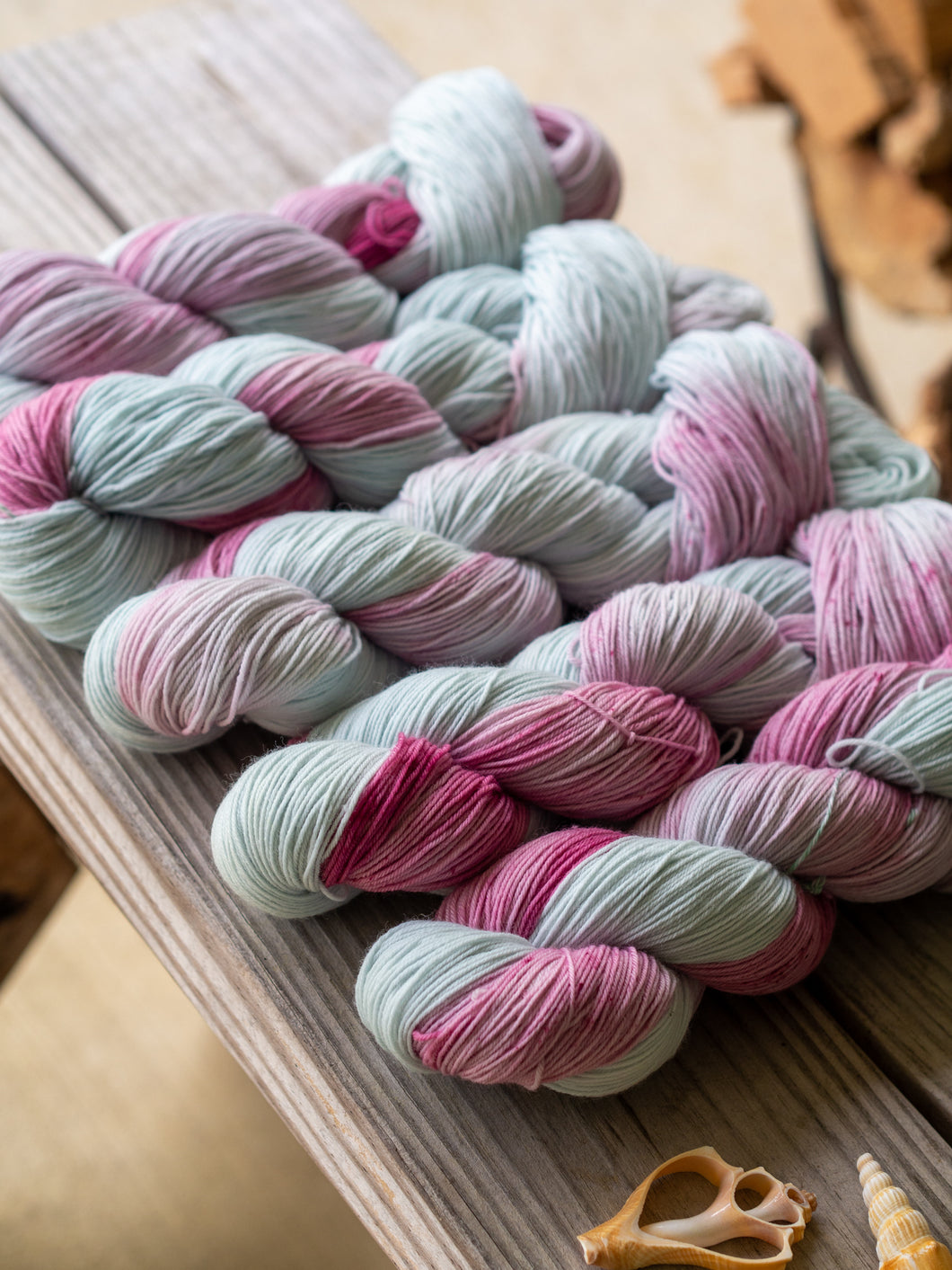 Cape Jasmine and Lac Naturally Dyed Sock