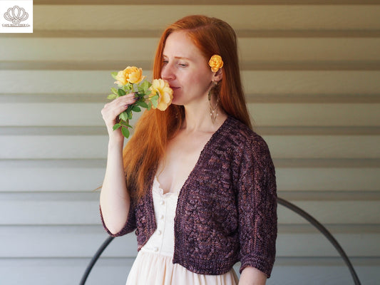 Chevron Belle Shrug Sport or DK Weight Knitting Pattern