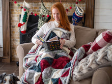 Load image into Gallery viewer, Dendrite Throw Super Bulky Knitting Pattern
