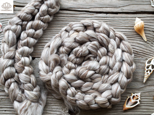 Falkland Alpaca Silk Camel Combed Top - 4 oz