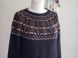 Fenrir Pullover American Alpaca Sport/ DK Knitting Kit Original Colors