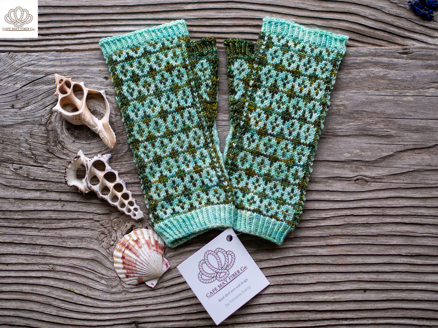 Flower Moon Mitts Fingering Weight Knitting Pattern