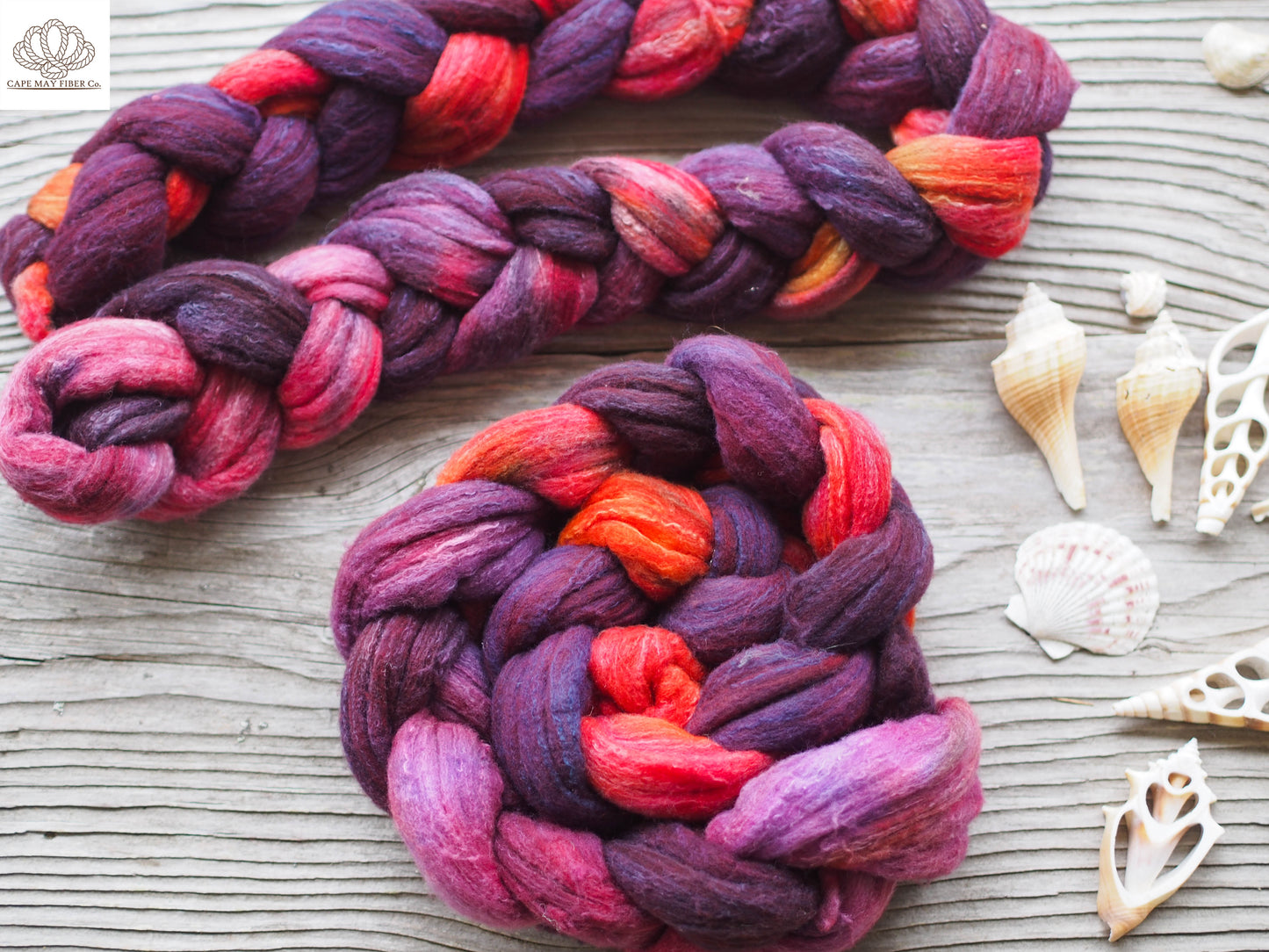 Fox Fire Rambouillet Mulberry Silk Combed Top