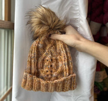 Load image into Gallery viewer, Haystack Hat Aran and Lace Knitting Pattern

