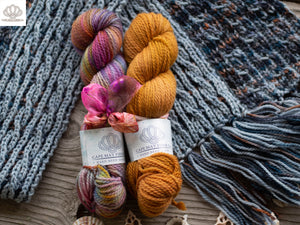 Hook Line and Sinker Scarf Aran Weight Knitting Kit