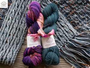 Hook Line and Sinker Scarf Aran Weight Knitting Kit