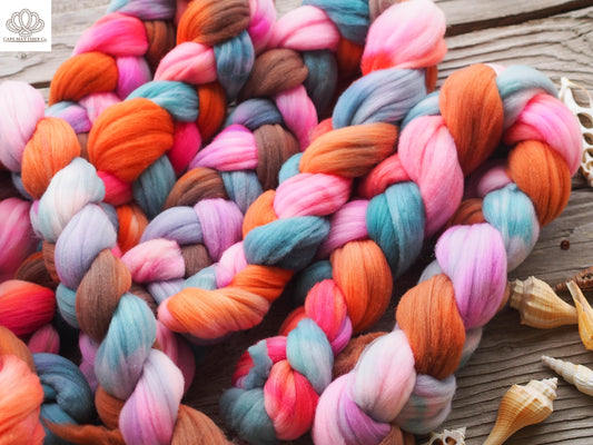 How Still My Love Combed Top Polwarth Camel and Silk