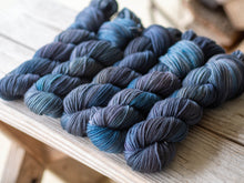 Load image into Gallery viewer, Indigo Cochineal Weld Naturally Dyed DK
