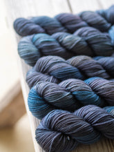 Load image into Gallery viewer, Indigo Cochineal Weld Naturally Dyed DK
