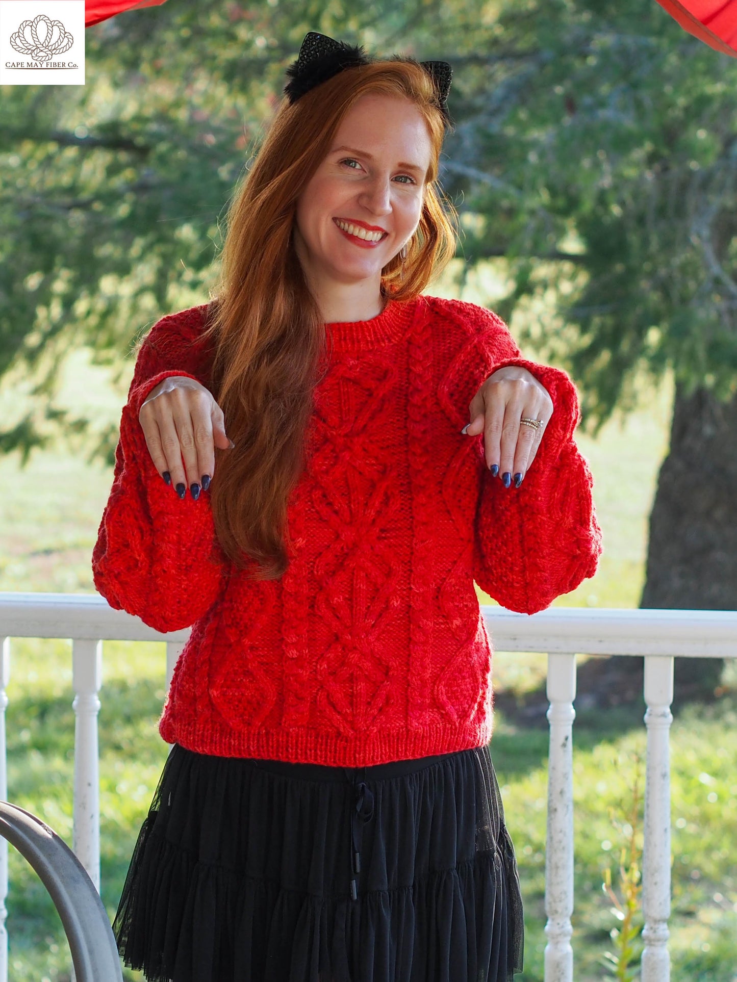Kittiwake Cabled Pullover Aran Weight Knitting Pattern