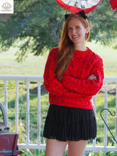 Load image into Gallery viewer, Kittiwake Cabled Pullover Aran Weight Knitting Pattern
