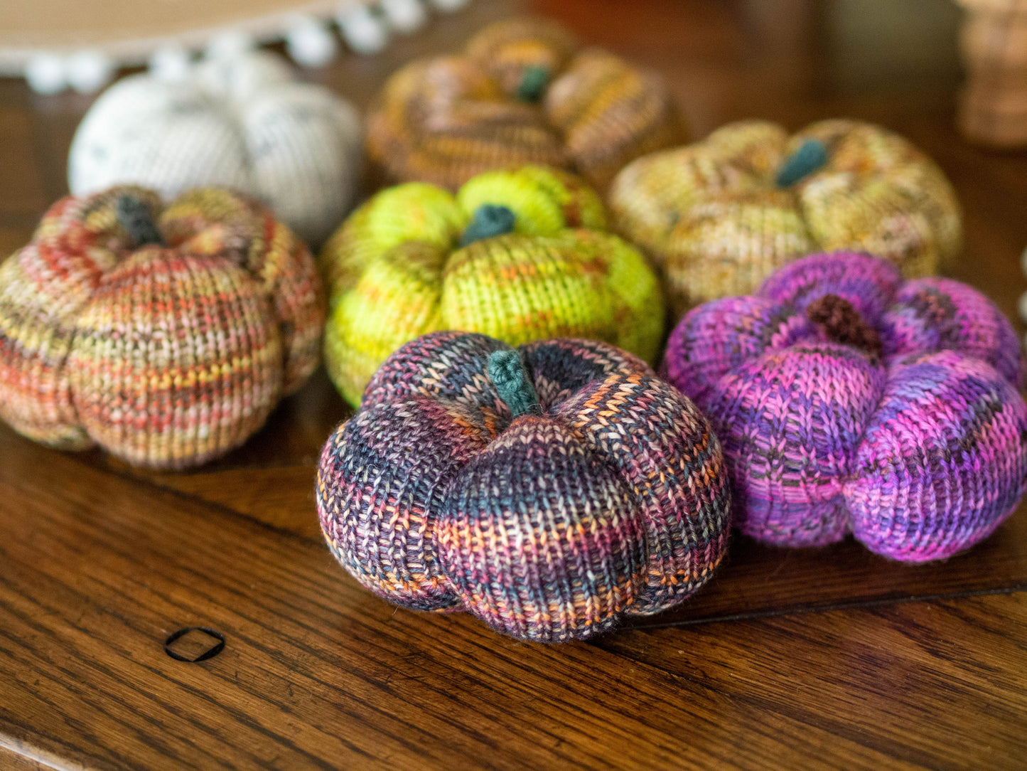 Mini Skein Pumpkin Fingering Weight Knitting Pattern