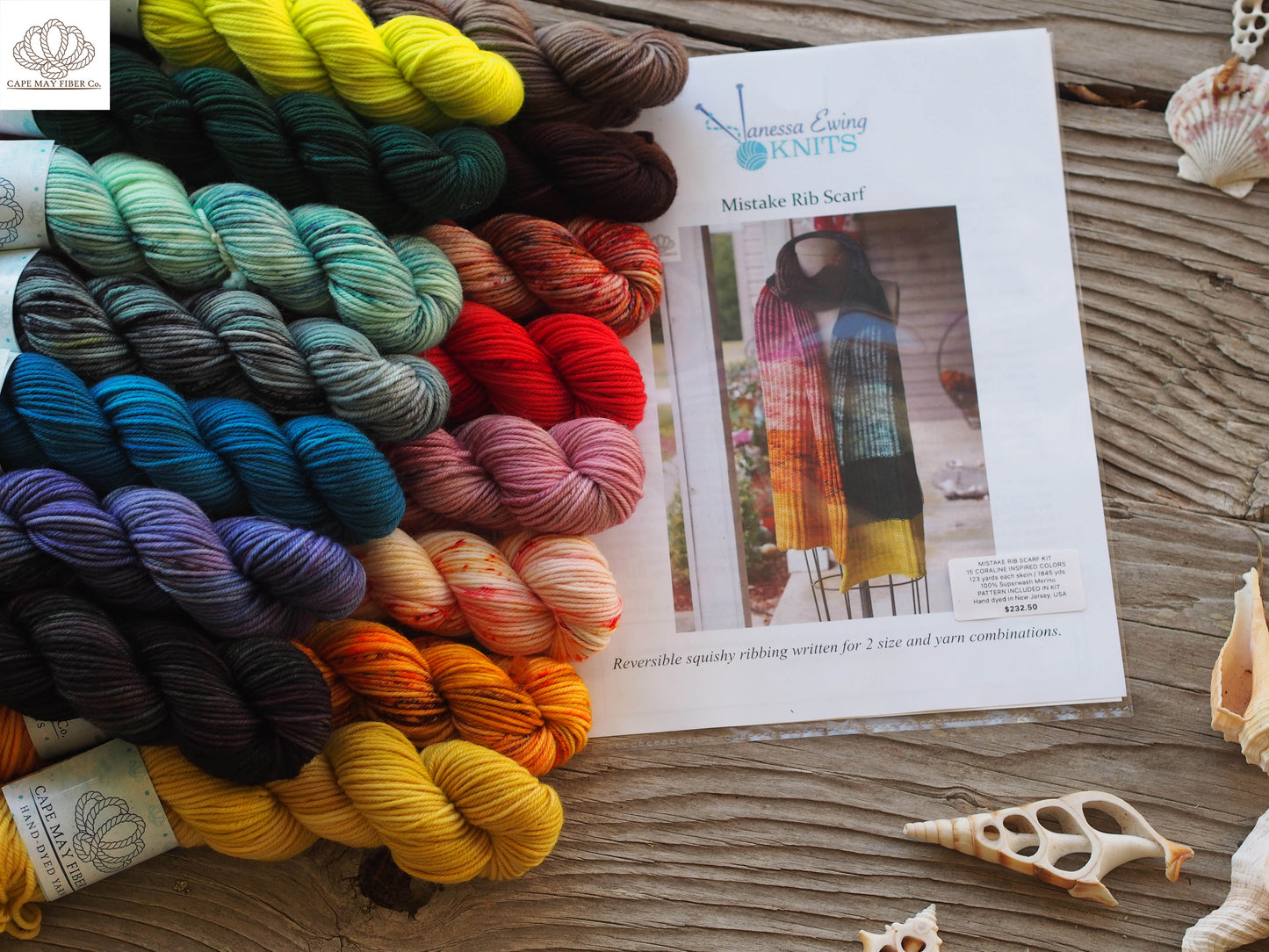 Mistake Rib Scarf DK Weight Knitting Kit