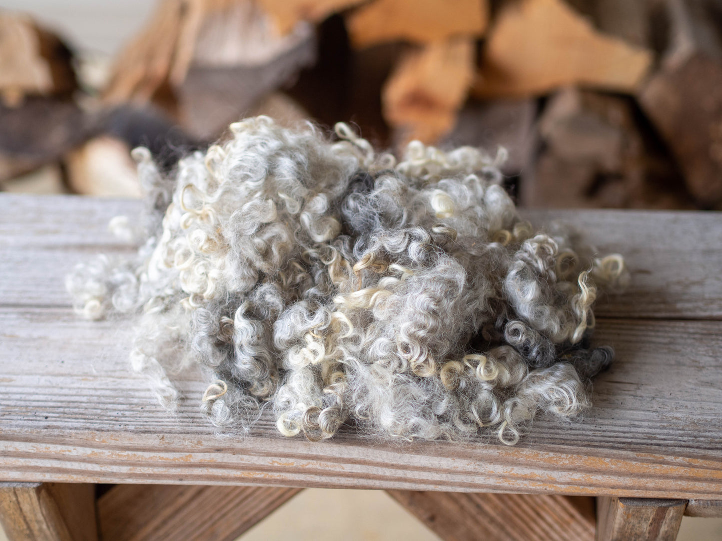 Natural Colored Lincoln Locks for Spinning