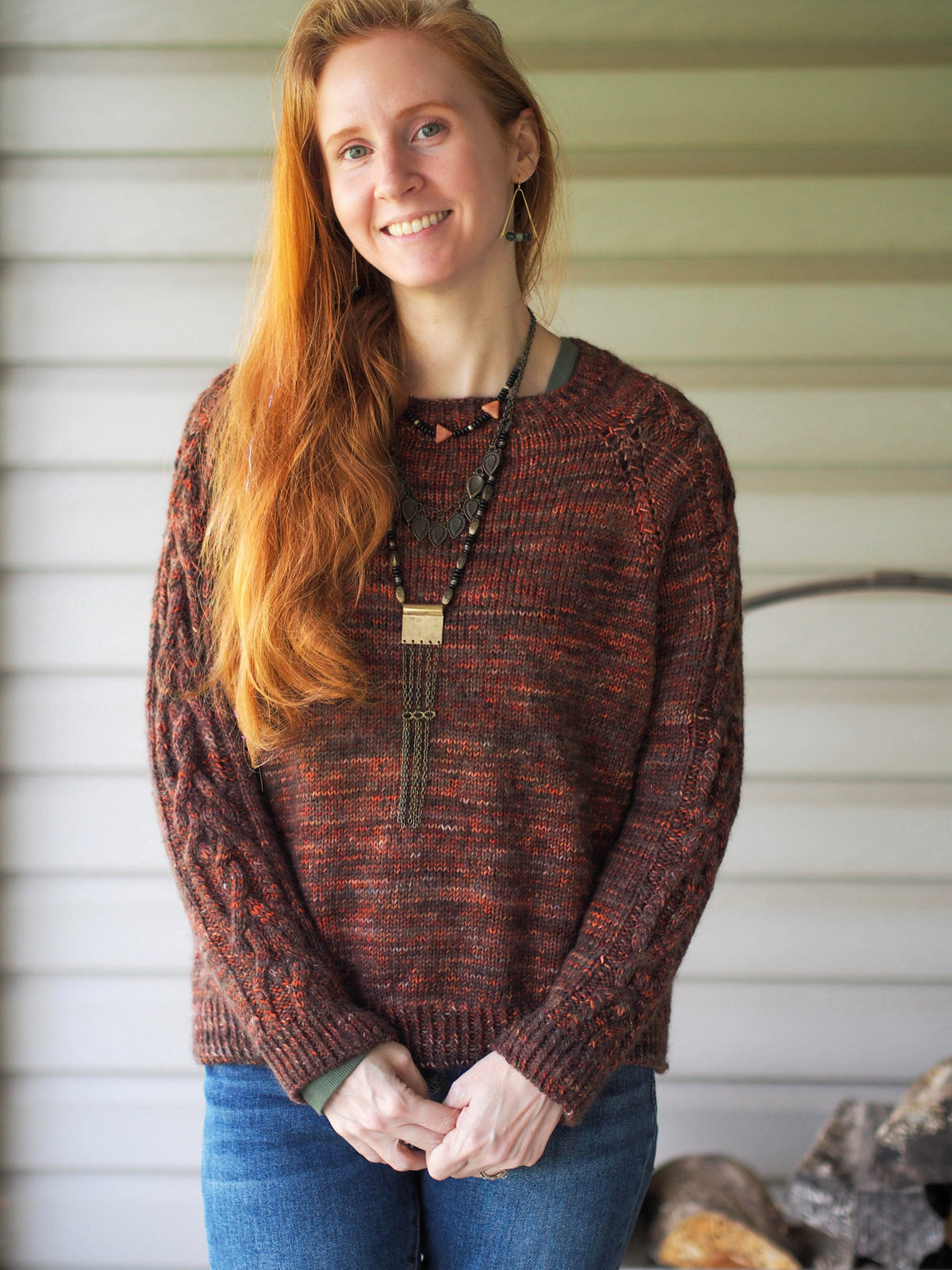 Nor'Easter Top Down Raglan Pullover in Sport Weight