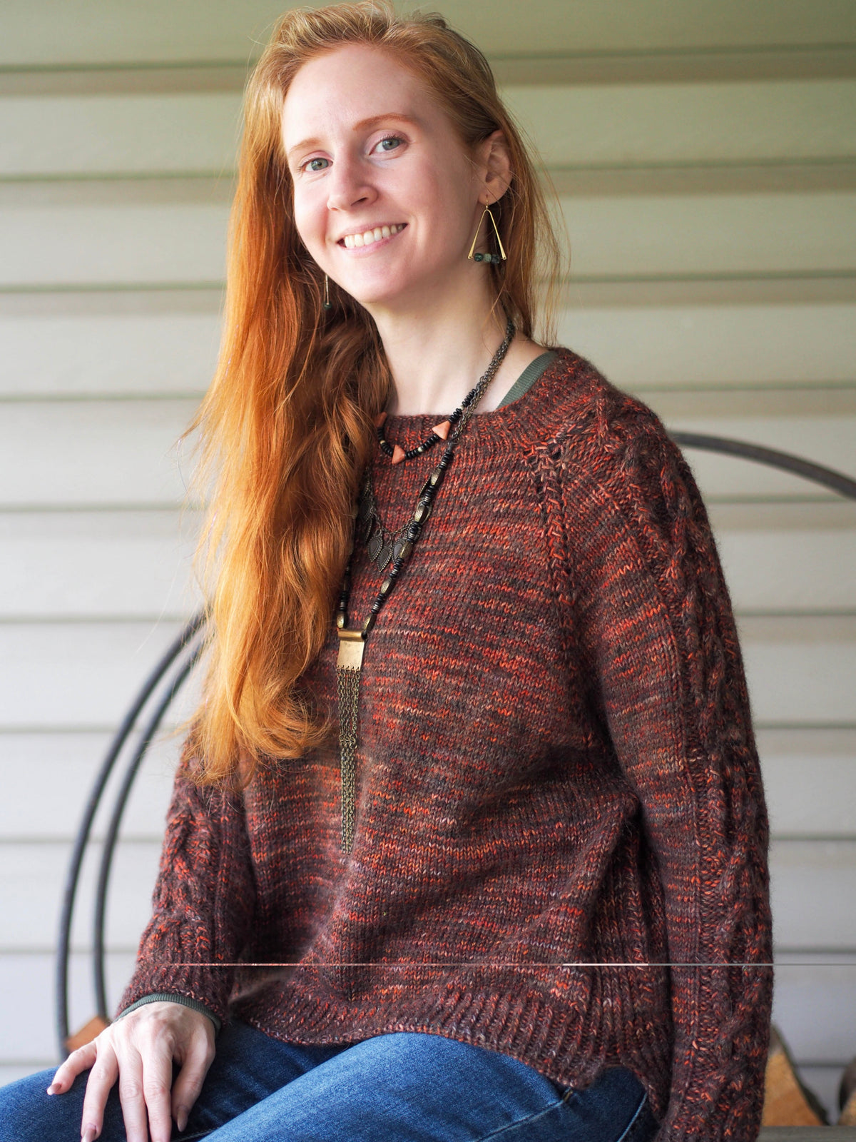 Nor'Easter Top Down Raglan Pullover in Sport Weight