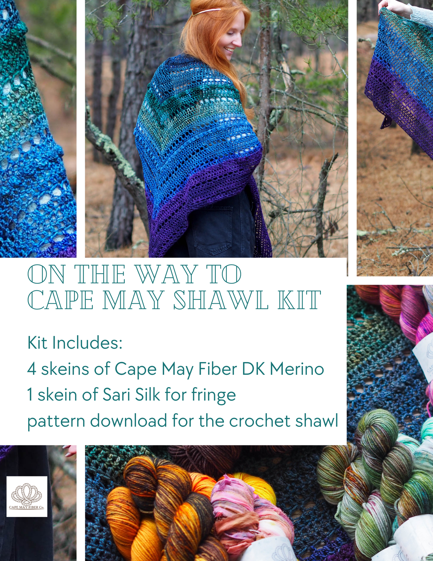 On the Way to Cape May Shawl DK Fade Kit