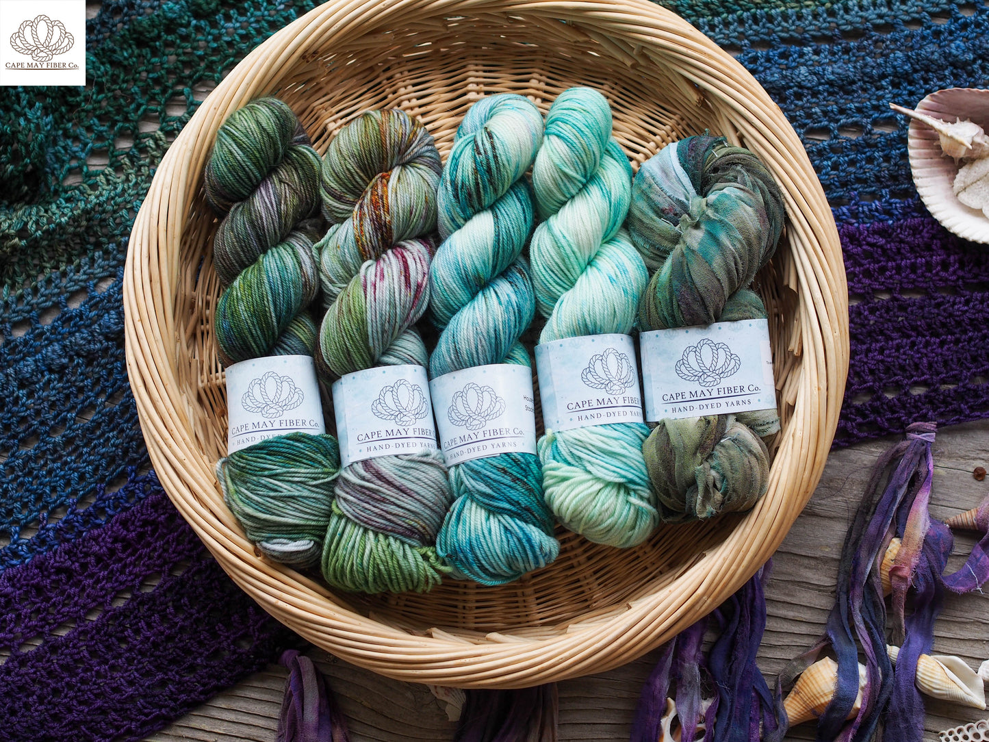 On the Way to Cape May Shawl DK Fade Kit