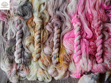 Load image into Gallery viewer, Pink Pony Girl Sparkle Sock Mini Skein Set of 5
