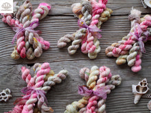 Load image into Gallery viewer, Pink Pony Girl Sparkle Sock Mini Skein Set of 5
