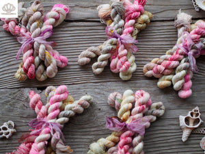 Pink Pony Girl Sparkle Sock Mini Skein Set of 5