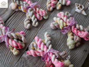 Pink Pony Girl Sparkle Sock Mini Skein Set of 5