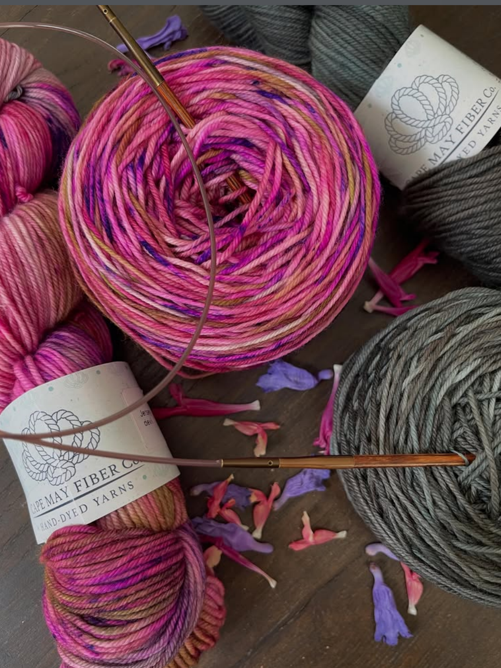 Pressed Flowers Shawl Kit