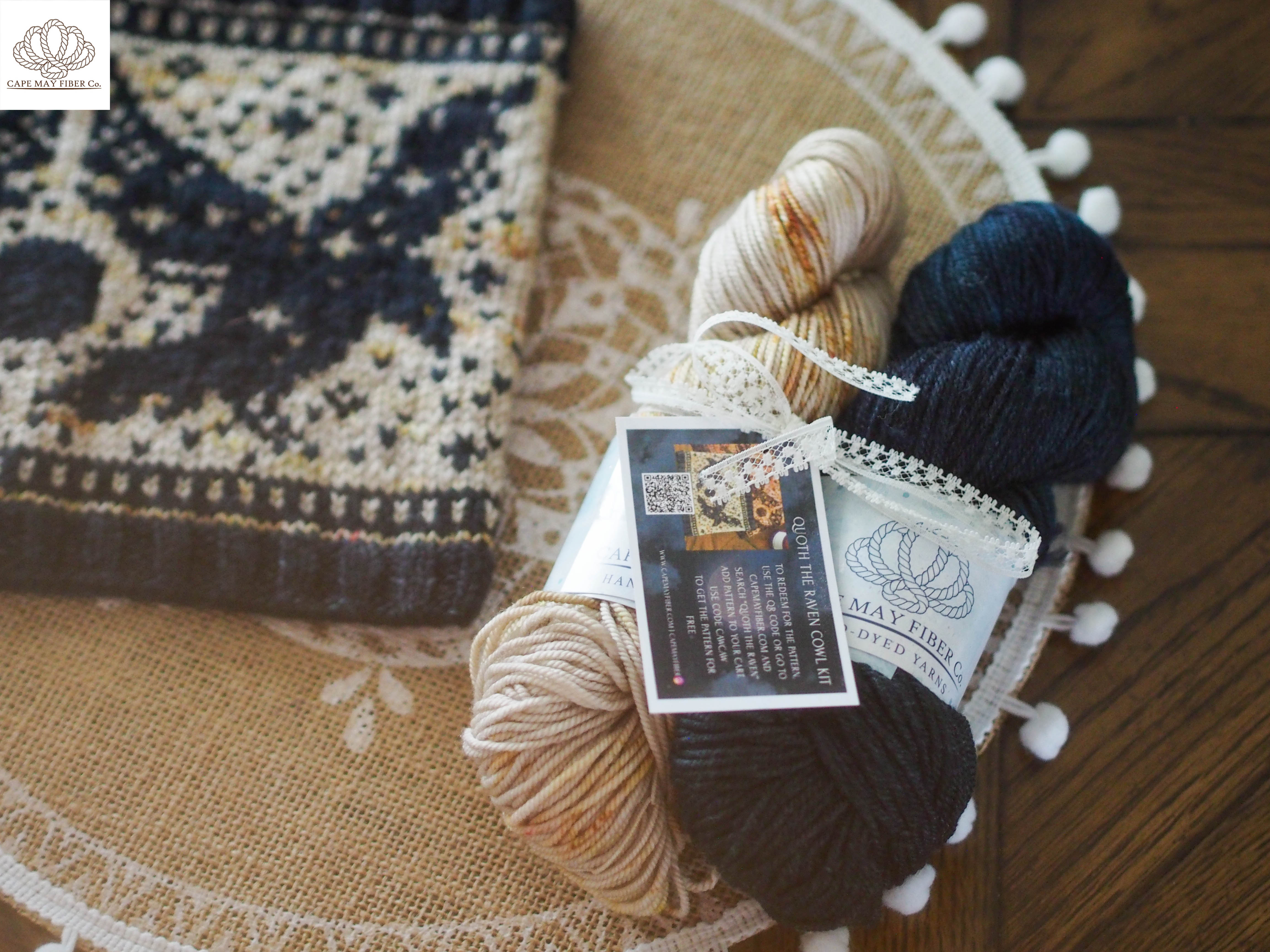 Quoth the Raven Cowl Kit – Cape May Fiber
