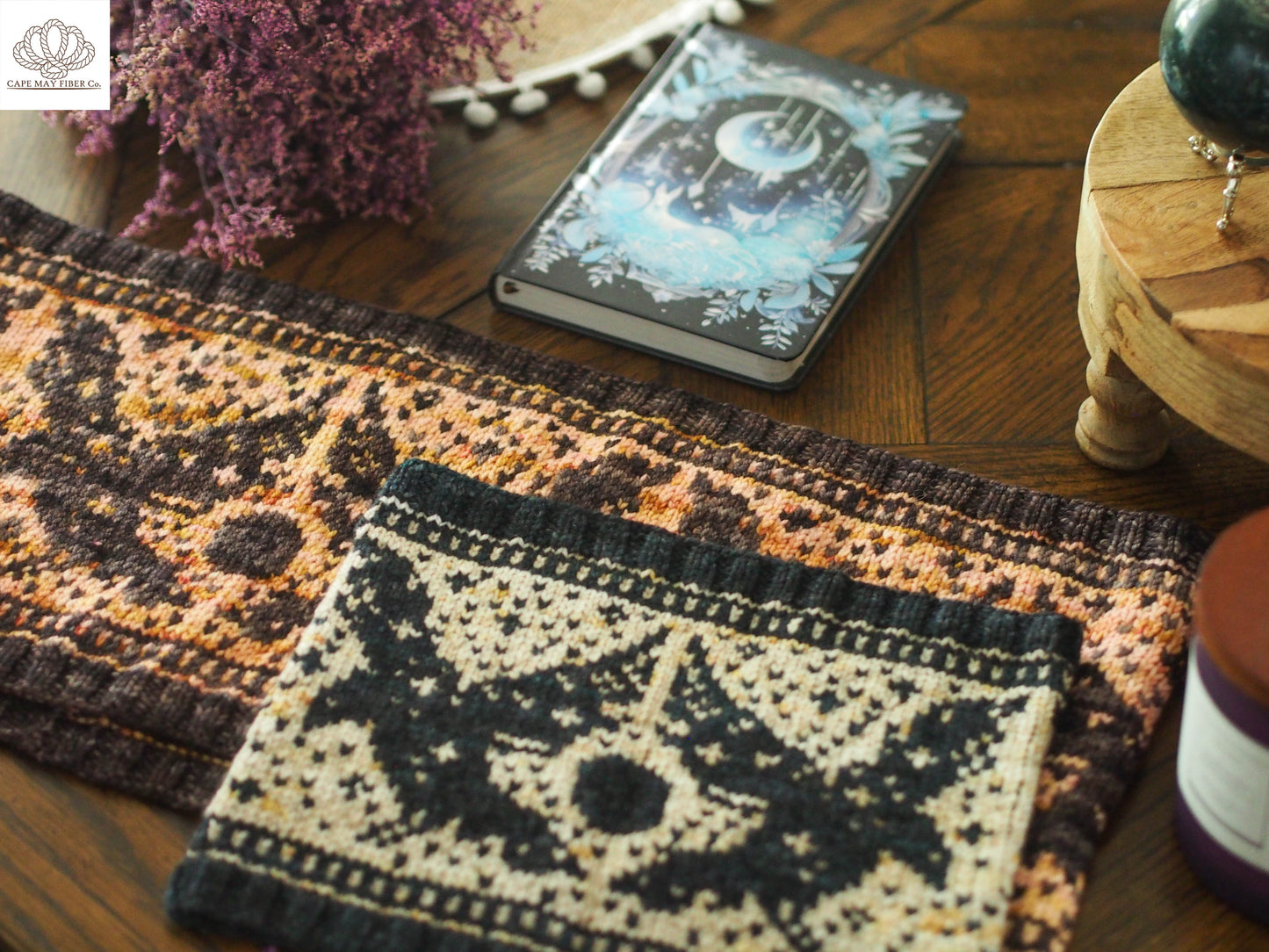 Quoth the Raven Cowl Knitting Pattern Sport or DK Weight