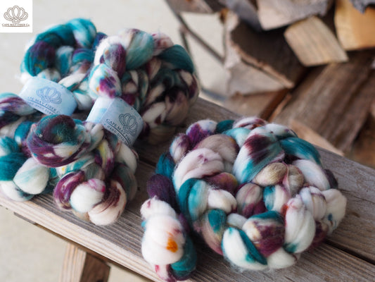 Rain drops on Roses Merino Combed Top