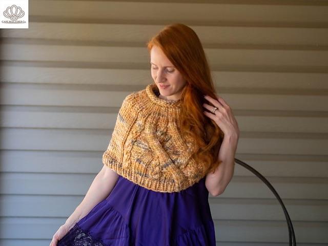 cecilietelle Round Long Poncho イエロー GRETA CAPE mustard