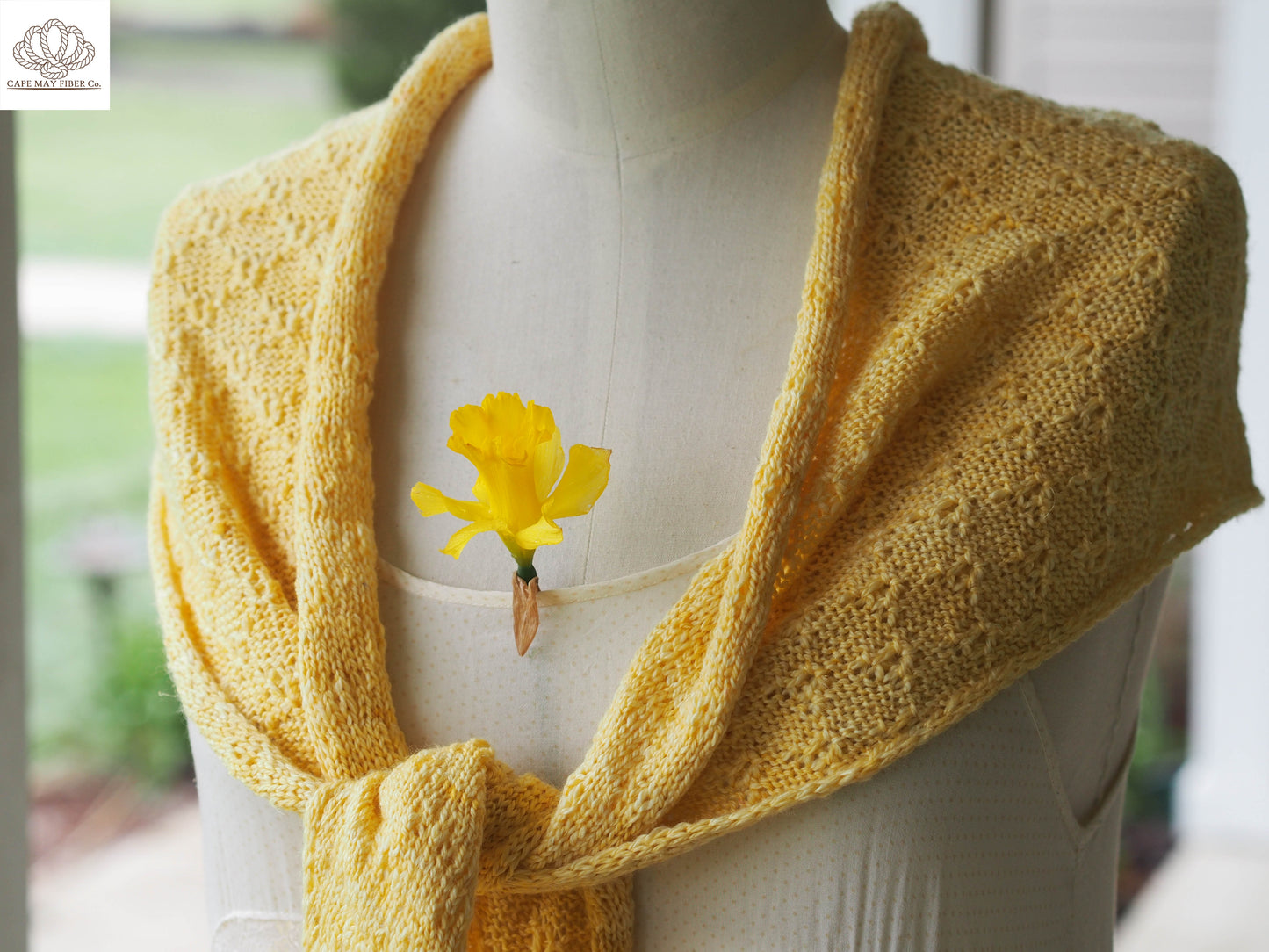 Sea Thrift Scarf Fingering Weight Knitting Pattern