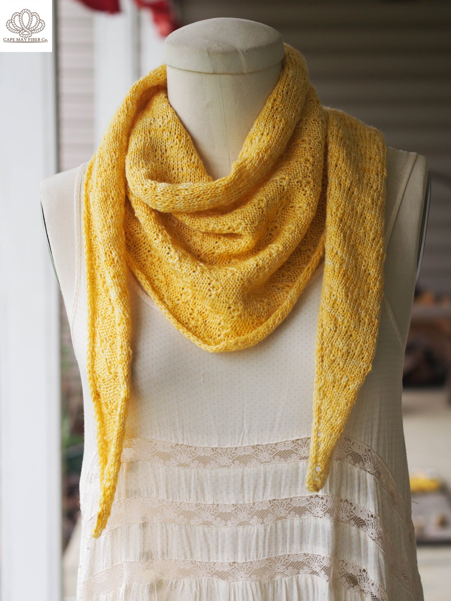 Sea Thrift Scarf Fingering Weight Knitting Pattern
