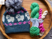 Load image into Gallery viewer, Sheepy Walk Hat DK Weight Knitting Kit
