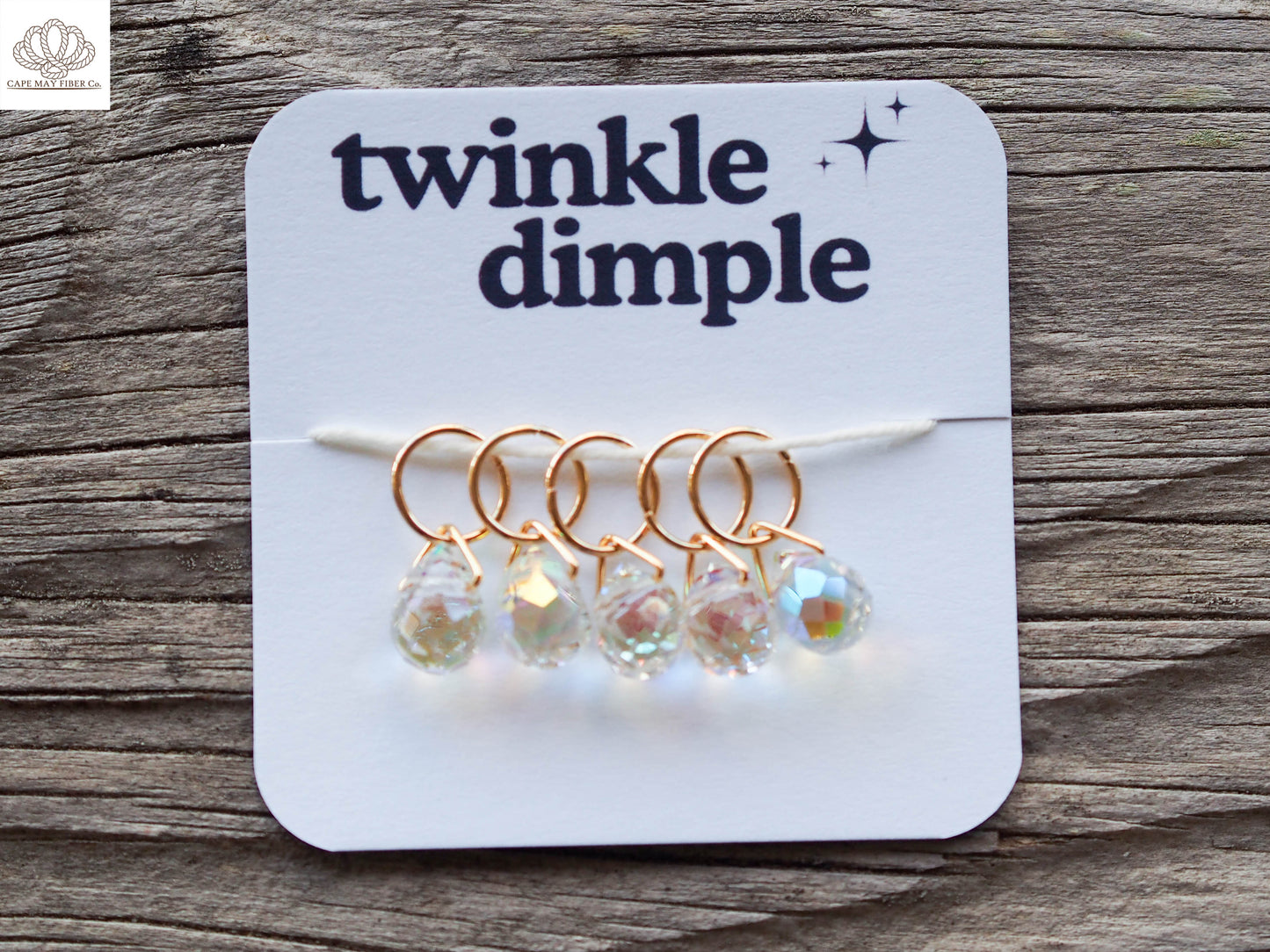 Unicorn Tears by Twinkle Dimple Faceted Crystal Stitch Markers (Set of 5)