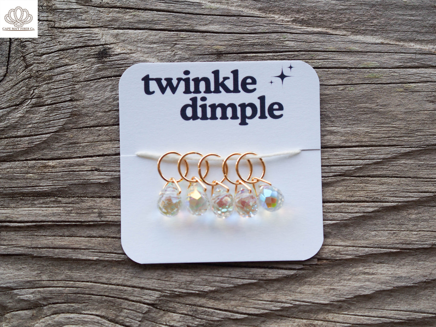 Unicorn Tears by Twinkle Dimple Faceted Crystal Stitch Markers (Set of 5)