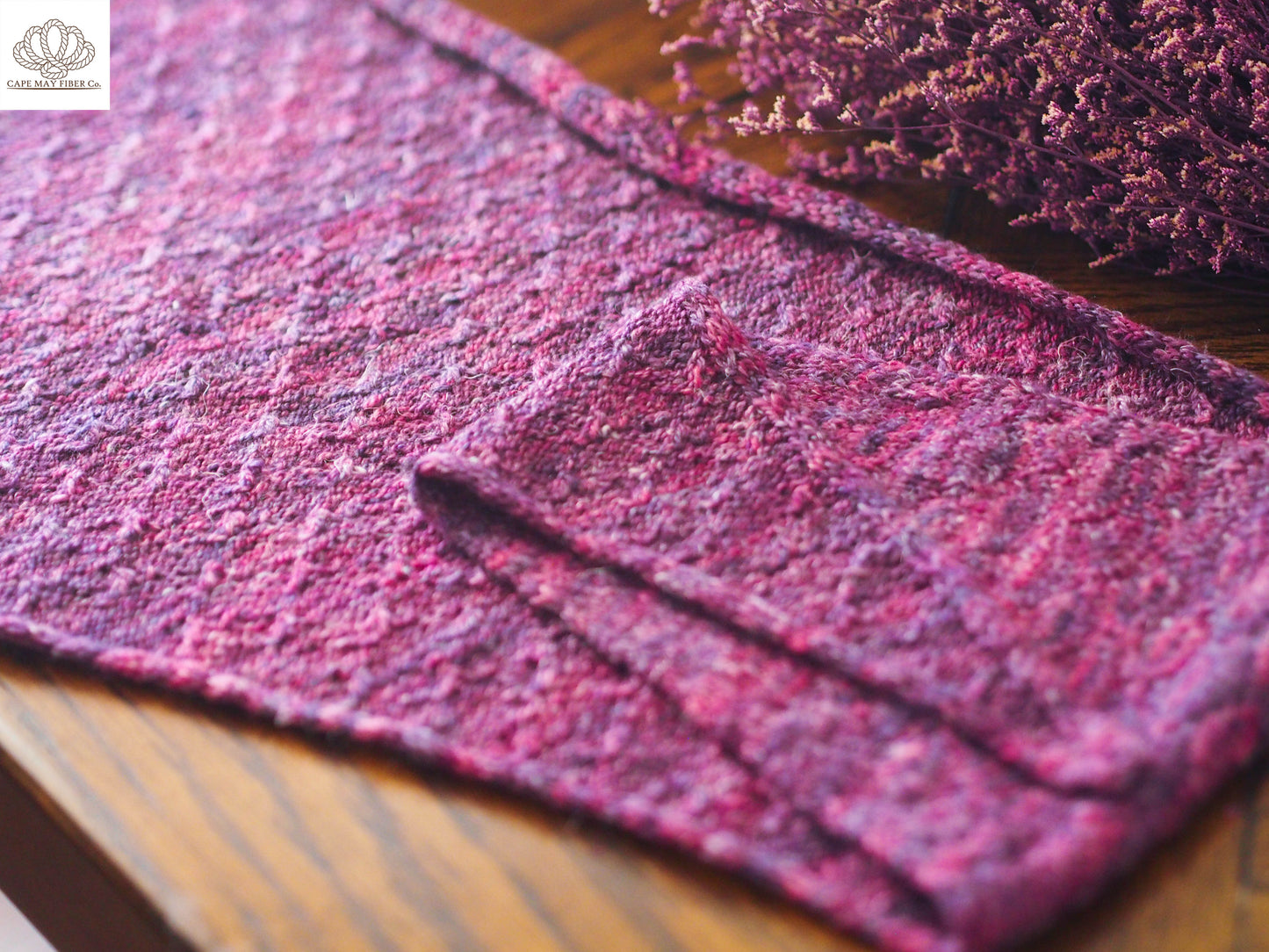 Sea Thrift Scarf Fingering Weight Knitting Pattern