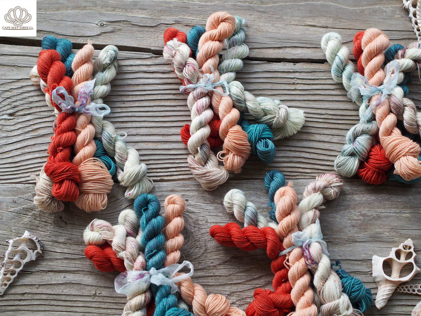 Vacay Rhythm Sparkle Sock Mini Skein Set of 5