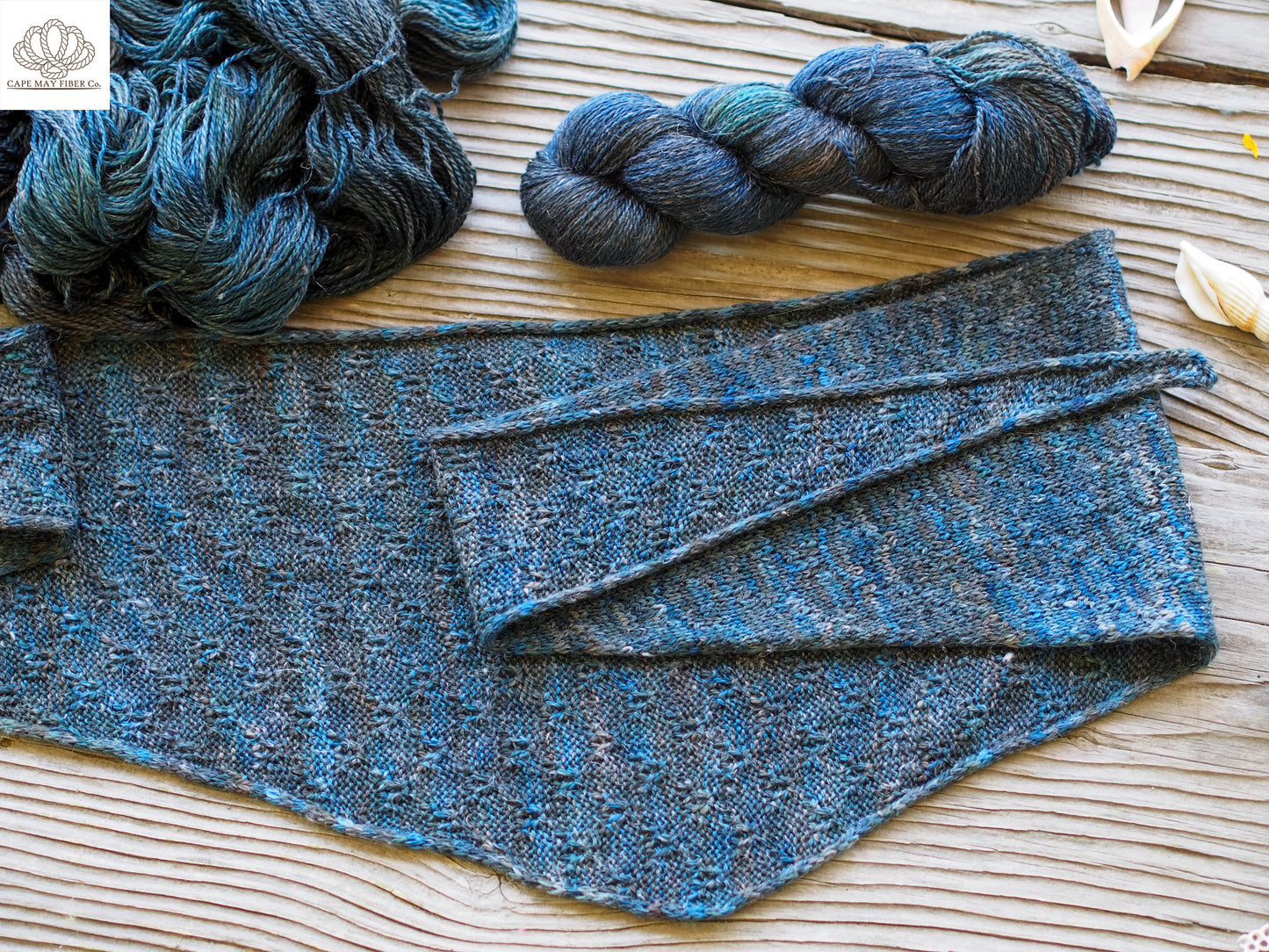 Sea Thrift Scarf Fingering Weight Knitting Pattern