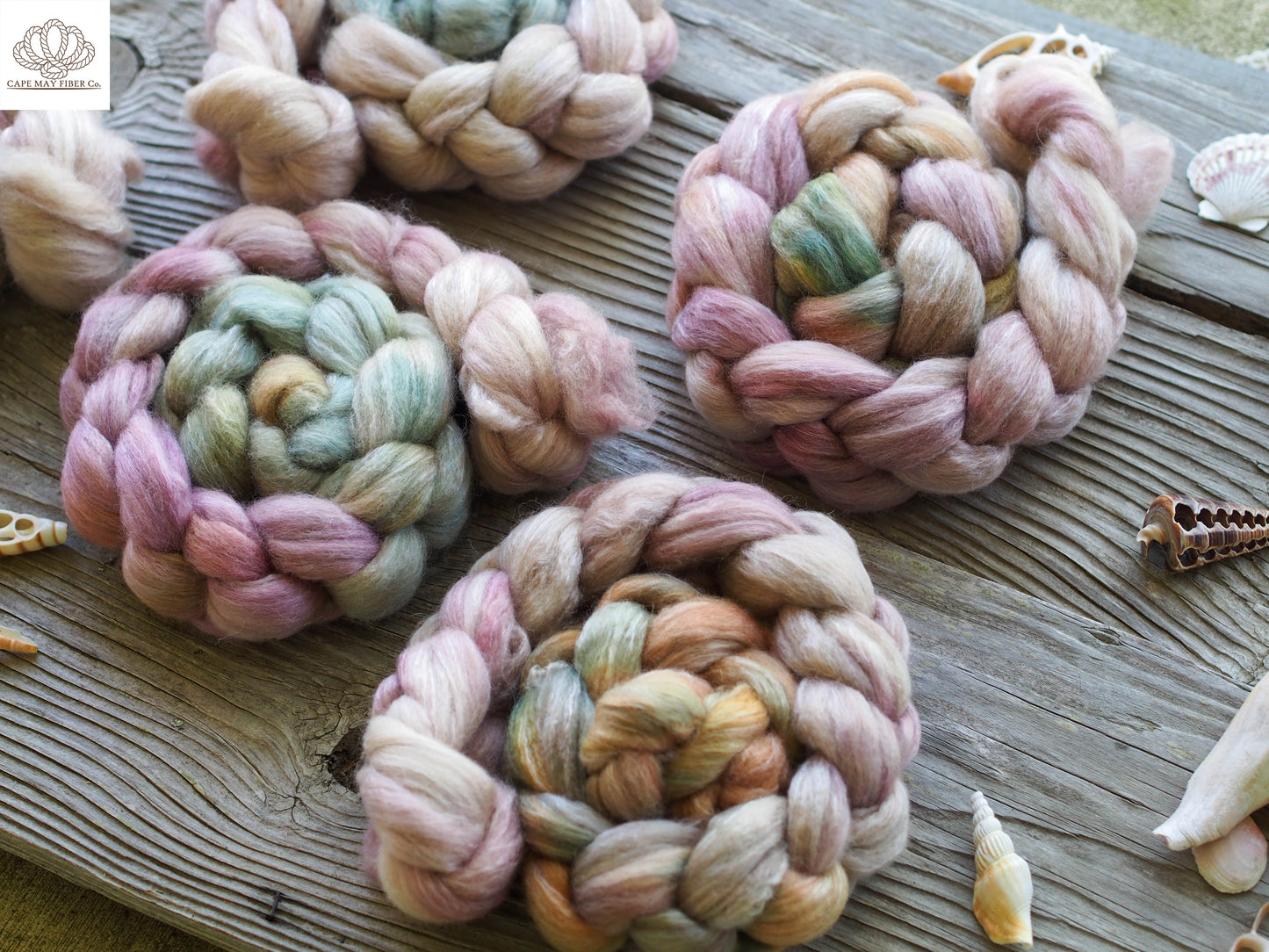 Whimsigoth BFL Wool, Rose Fiber and Baby Alpaca Combed Top- 4 oz