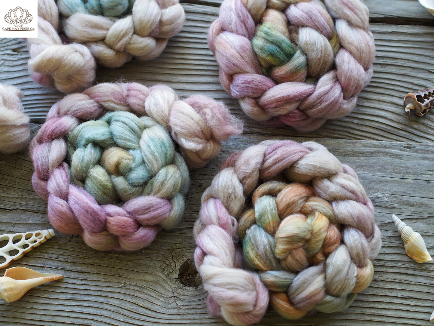 Whimsigoth BFL Wool, Rose Fiber and Baby Alpaca Combed Top- 4 oz