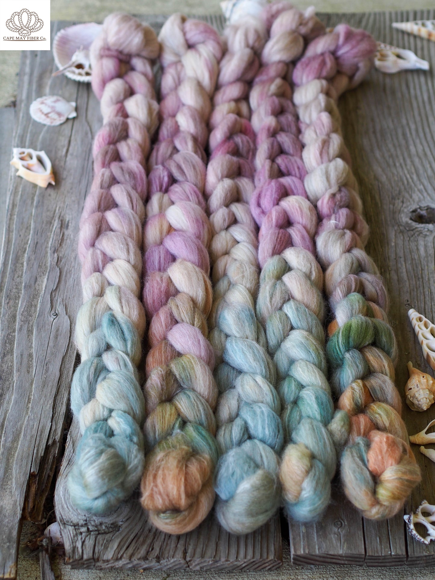 Whimsigoth BFL Wool, Rose Fiber and Baby Alpaca Combed Top- 4 oz
