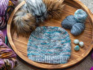 Whorl Hat Knitting Pattern Lace and Sock Weight