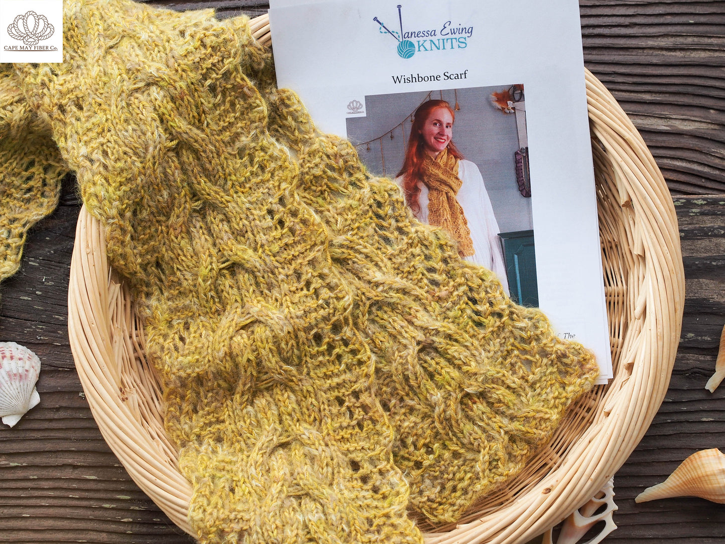 Wishbone Scarf Fingering and Lace weight Kit