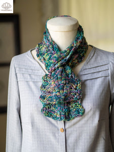 Wishbone Scarf Sport Weight Hand Knitting Pattern