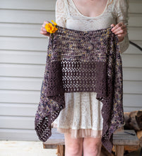 Load image into Gallery viewer, Crochet Charmer&#39;s Shawl Crochet Pattern Fingering Weight
