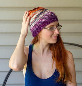 Mineral Fade Hat Fingering Weight Hat Pattern
