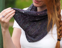 Load image into Gallery viewer, Dodging Rain Drops Cowl Knitting Pattern Fingering Weight

