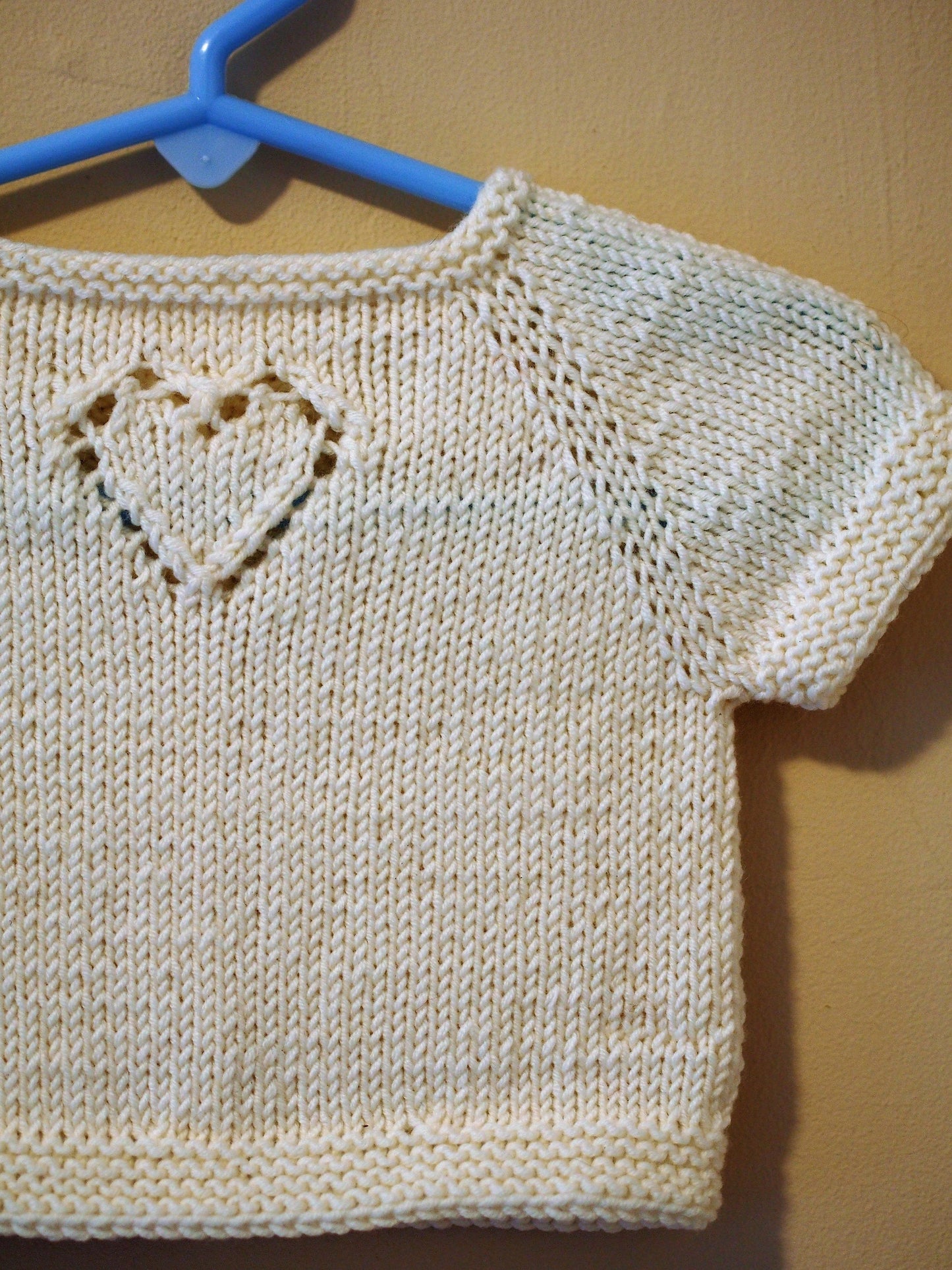 Sweetheart Baby Cardigan Knitting Pattern DK Weight