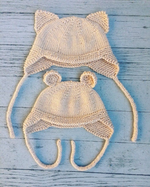 Cat and Bear Knitting Pattern Worsted Weight